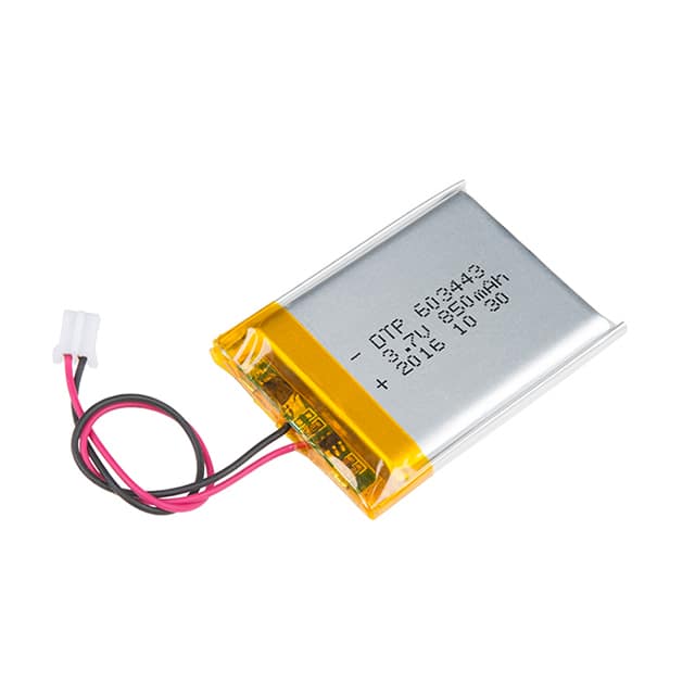PRT-13854 SparkFun Electronics                                                                    BATTERY LITHIUM 3.7V 850MAH