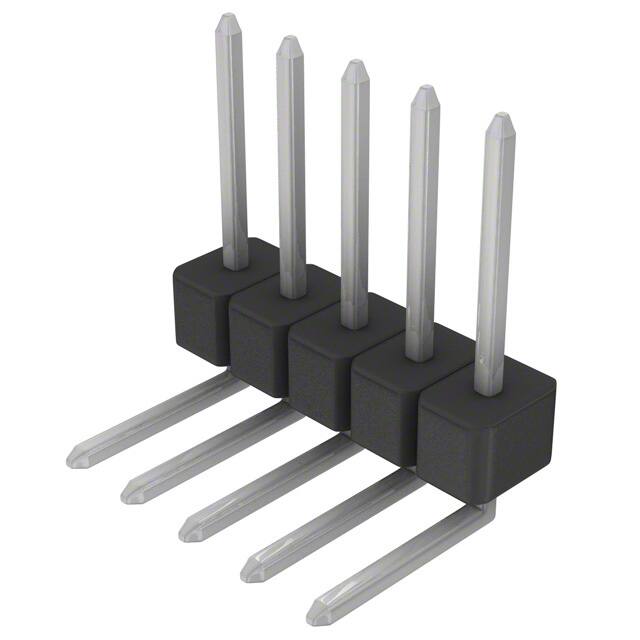 PEC05SGBN Sullins Connector Solutions                                                                    CONN HEADER .100 SINGL R/A 5POS
