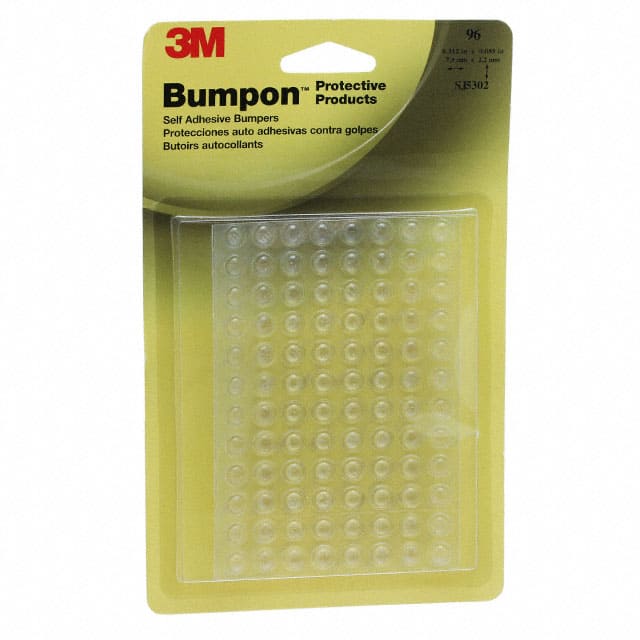 SJ5302-BLISTERPACK 3M                                                                    BUMPON BLISTER PACK SJ5302 CLEAR