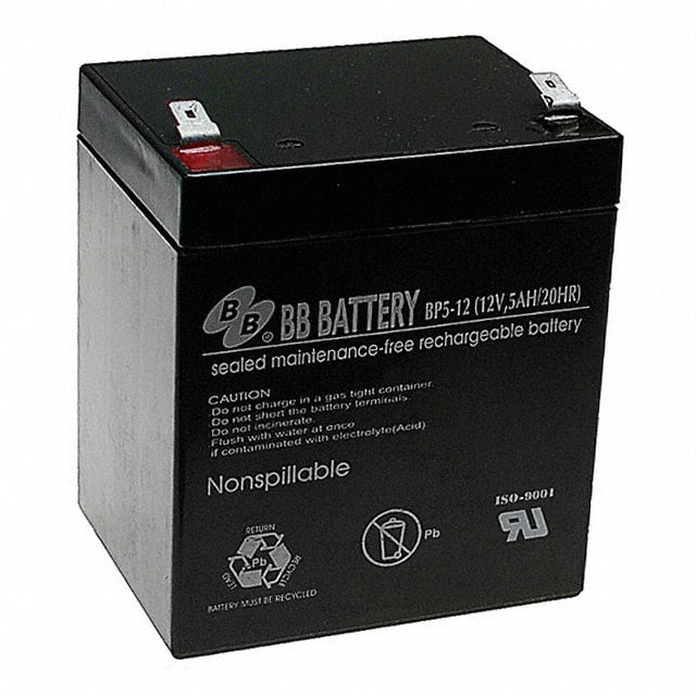 BP5-12-T2 B B Battery                                                                    BATTERY LEAD ACID 12V 5AH