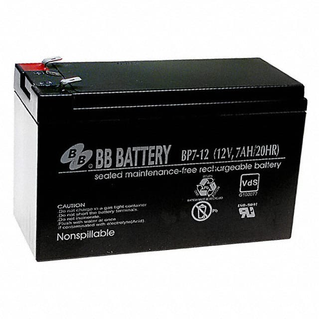 BP7-12-T2 B B Battery                                                                    BATTERY LEAD ACID 12V 7AH