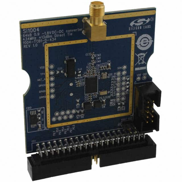 1004-TCB1D434 Silicon Labs                                                                    BOARD EVALUATION FOR SI1004