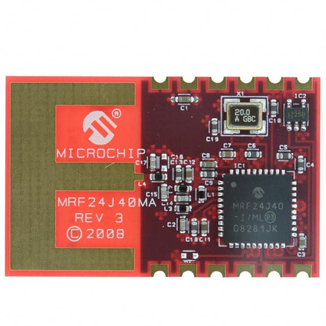 MRF24J40MAT-I/RM Microchip Technology                                                                    RF TXRX MOD 802.15.4 TRACE ANT