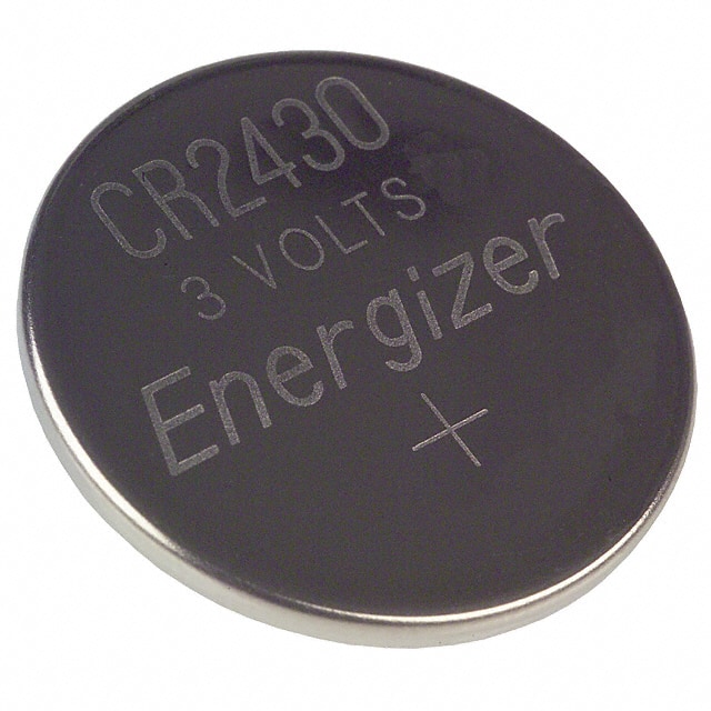 CR2430VP Energizer Battery Company                                                                    BATTERY LITHIUM 3V COIN 24.5MM