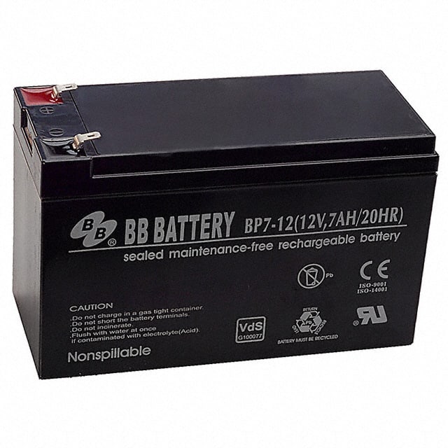 BP7-12-T1 B B Battery                                                                    BATTERY LEAD ACID 12V 7AH