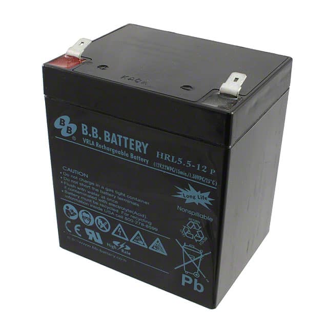 HRL5.5-12P-T2 RA B B Battery                                                                    BATTERY LEAD ACID 12V 5AH