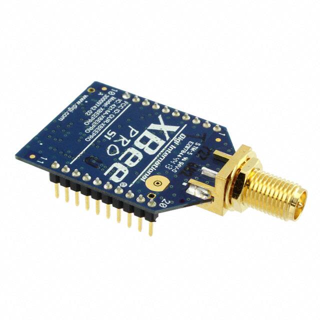 XBP24-ASI-001 Digi International                                                                    RF TXRX MODULE 802.15.4 RP-SMA