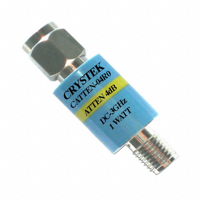 CATTEN-04R0 Crystek Corporation                                                                    ATTENUATOR SMA 3GHZ 50 OHM 4DB