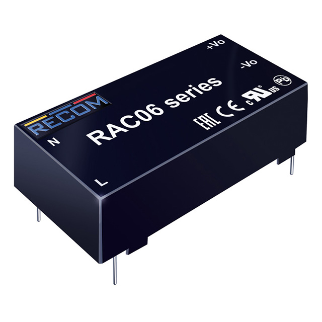 RAC06-09SC Recom Power                                                                    AC/DC CONVERTER 9V 6W