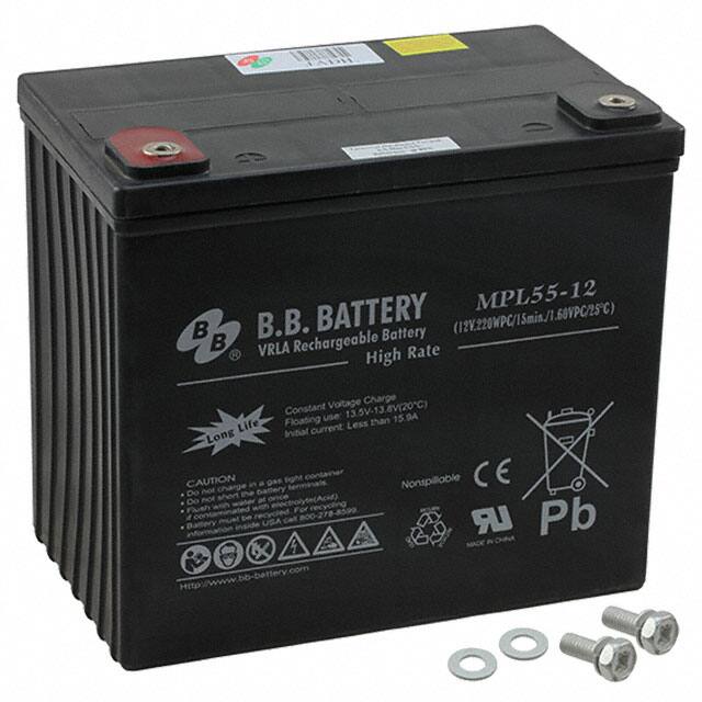 MPL55-12S-I2 B B Battery                                                                    BATTERY LEAD ACID 12V 53AH