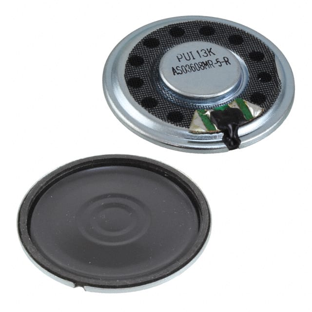 AS03608MR-5-R PUI Audio, Inc.                                                                    SPEAKER 8OHM 500MW TOP PORT 91DB