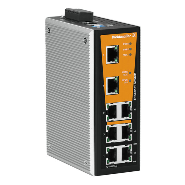 1240940000 Weidmuller                                                                    NETWORK SWITCH-MANAGED 8 PORT