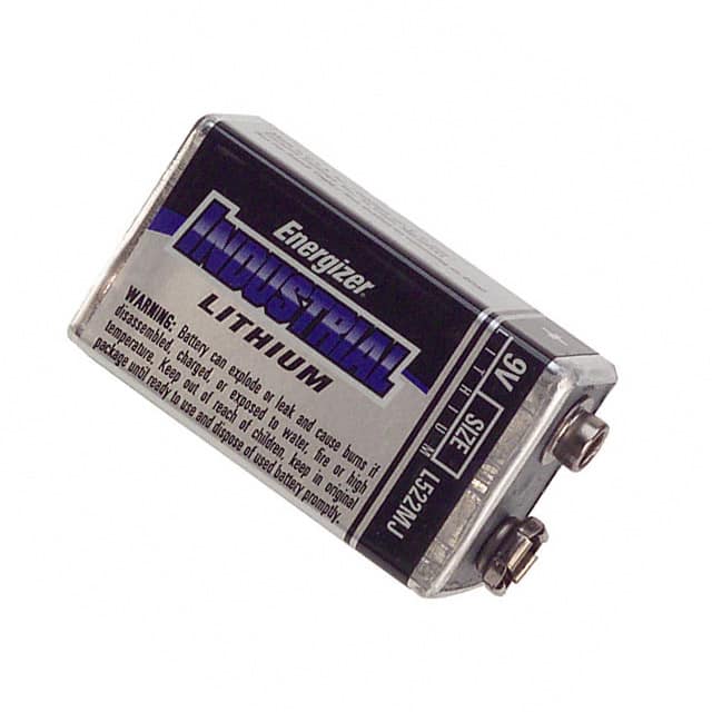 L522MJ Energizer Battery Company                                                                    BATTERY LITHIUM 9V