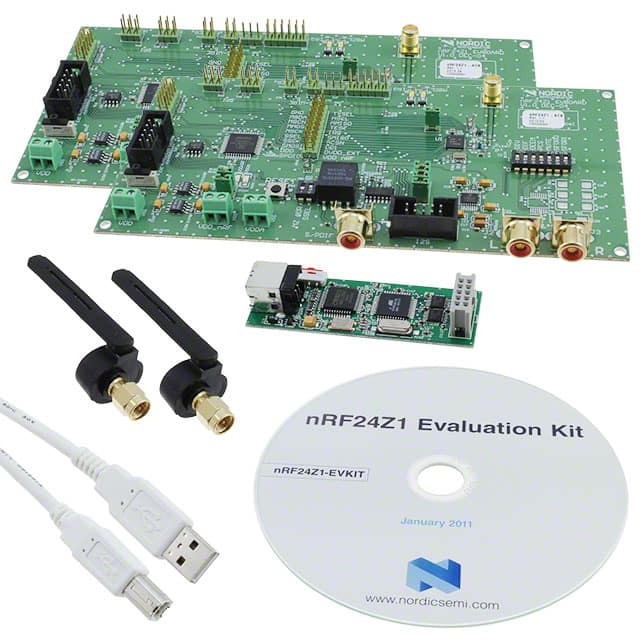 NRF24Z1-EVKIT Nordic Semiconductor ASA                                                                    KIT NRF24Z1 & USB BOARD ANT SW