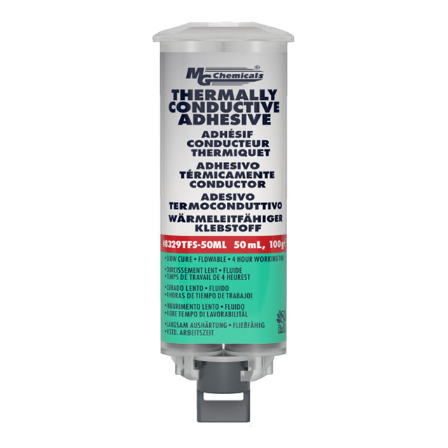 8329TFS-50ML MG Chemicals                                                                    SLOW CURE THERM COND ADH FLOW