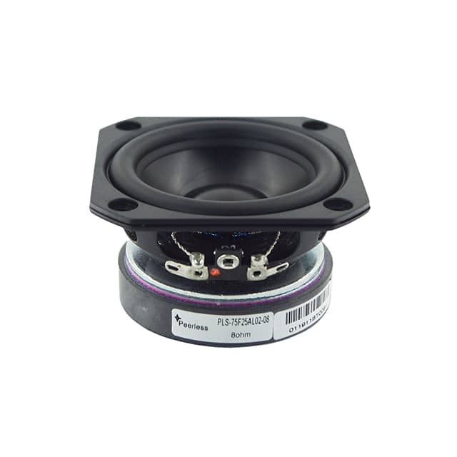 PLS-75F25AL02-08 Peerless by Tymphany                                                                    SPEAKER 8OHM 25W TOP PORT 84DB