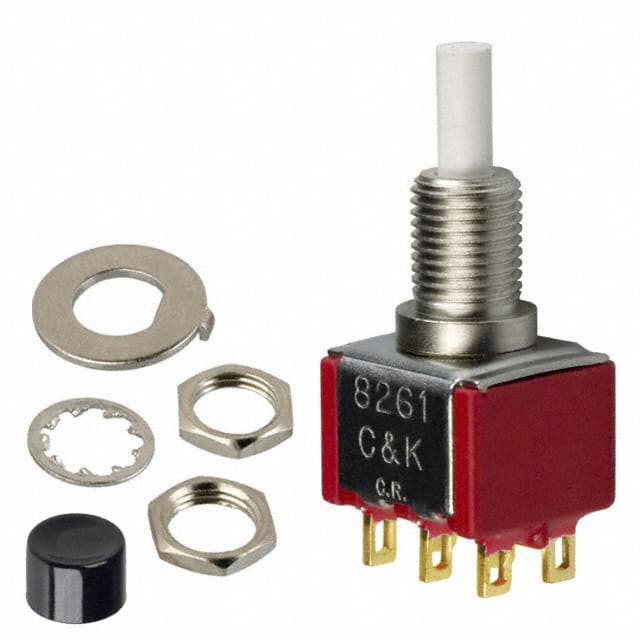 8261SHZGE2 C&K                                                                    SWITCH PUSHBUTTON DPDT 6A 120V