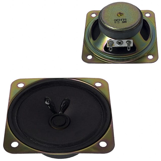 GF0778B CUI Inc.                                                                    SPEAKER 8OHM 3W TOP PORT 95DB