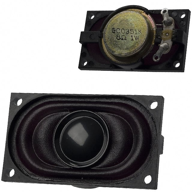 GC0351K CUI Inc.                                                                    SPEAKER 8OHM 1W TOP PORT 85DB