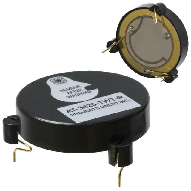 AT-3425-TWT-R PUI Audio, Inc.                                                                    AUDIO PIEZO TRANSDUCER 3-28V TH