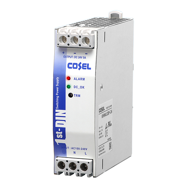 KHNA120F-24 Cosel USA, Inc.                                                                    AC/DC POWER SUPPLY, DIN RAIL