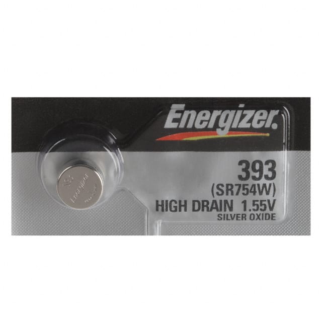 393VZ Energizer Battery Company                                                                    BATT SLVR OX 1.55V BUTTON 7.9MM