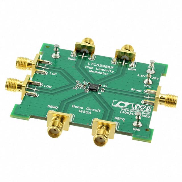 DC1455A Linear Technology/Analog Devices                                                                    DEMO BOARD HF LTC5598IUF I/Q MOD