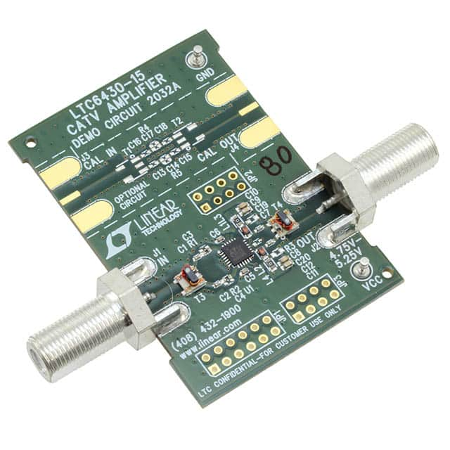 DC2032A Linear Technology/Analog Devices                                                                    EVAL BOARD CATV AMP LTC6430-15