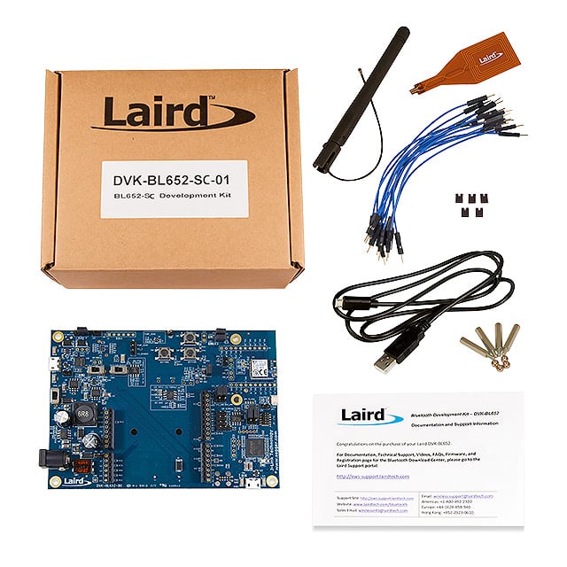 DVK-BL652-SC Laird - Wireless & Thermal Systems                                                                    DEVELOPMENT KIT FOR BL652-SCMOD