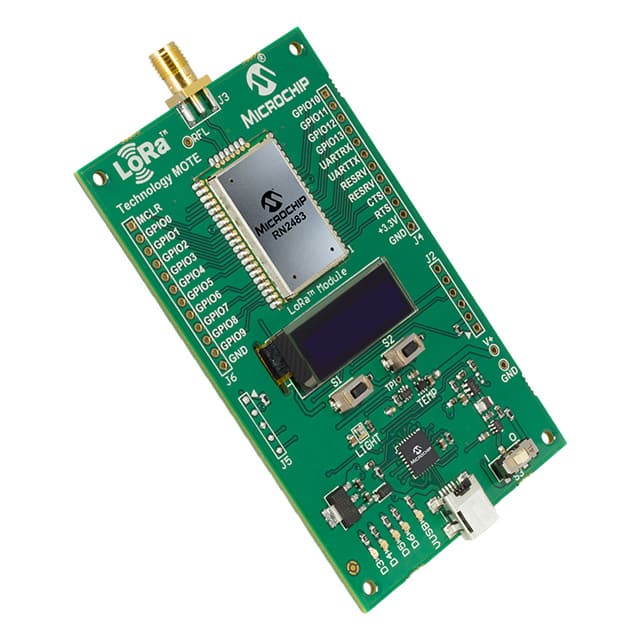 DM164138 Microchip Technology                                                                    DEMO BOARD RN2483 LORA MOTE