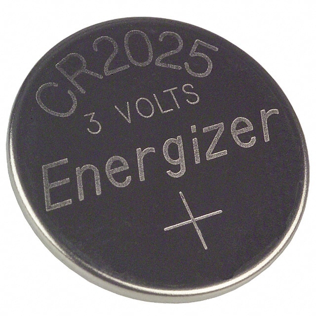 CR2025VP Energizer Battery Company                                                                    BATTERY LITHIUM 3V COIN 20MM