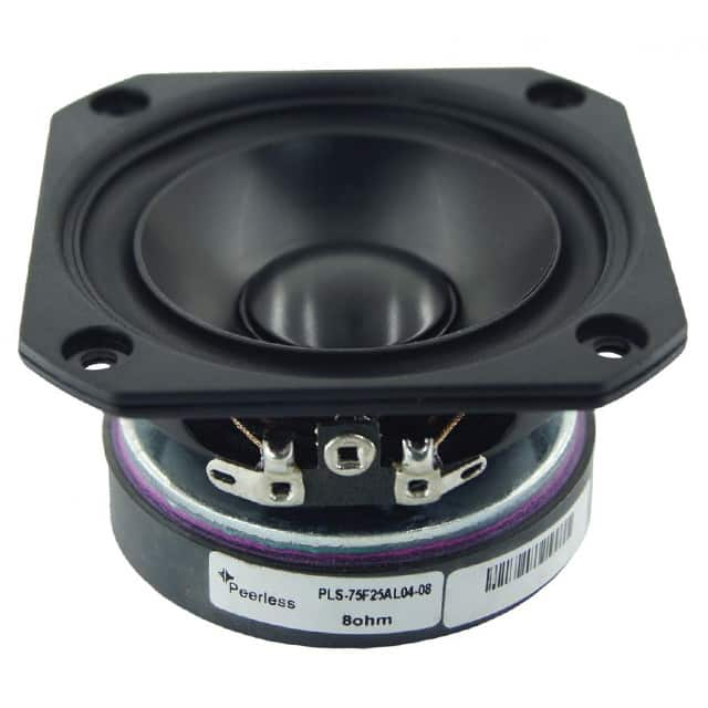 PLS-75F25AL04-08 Peerless by Tymphany                                                                    SPEAKER 8OHM 25W TOP PORT 84.5DB