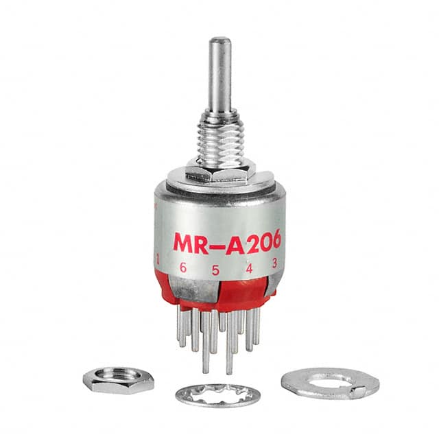 MRA206 NKK Switches                                                                    SWITCH ROTARY 2-6POS 250MA 125V