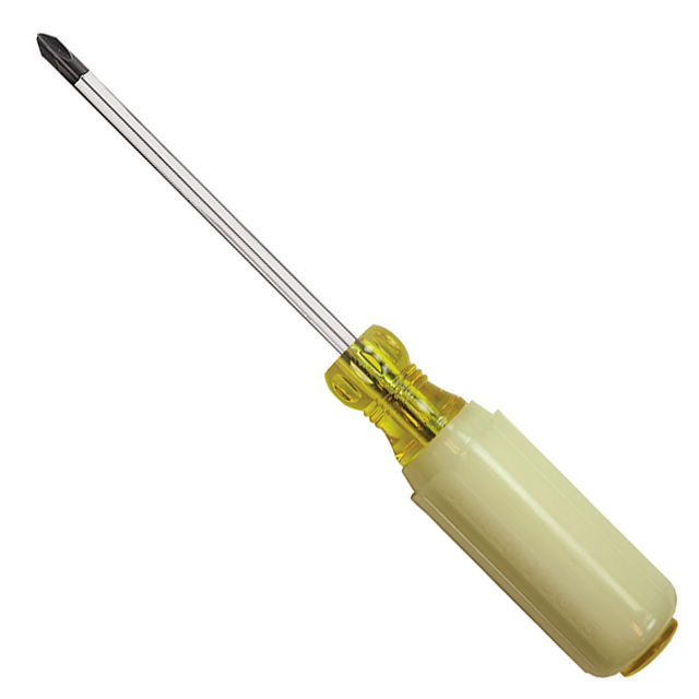 605-4GLW Klein Tools, Inc.                                                                    SCREWDRIVER SLOTTED 1/4" 8.34"