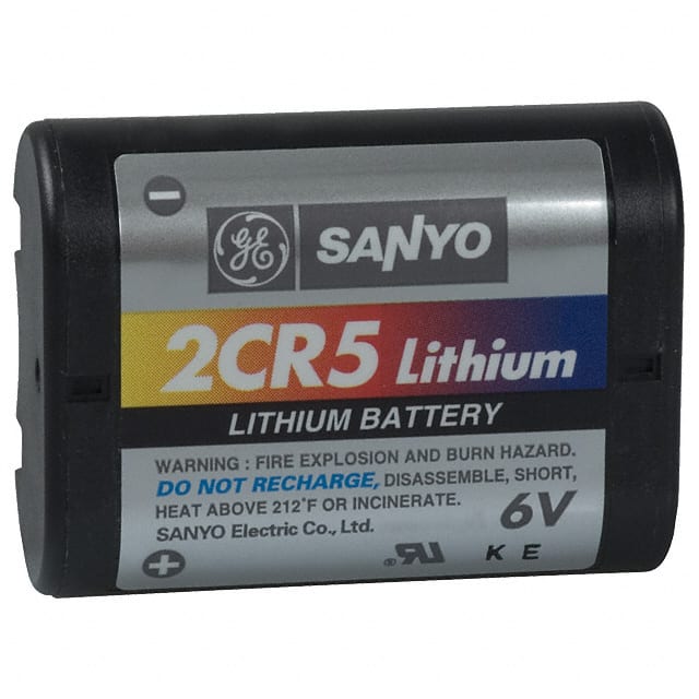 2CR5 FDK America, Inc., a member of Fujitsu Group                                                                    BATTERY LITHIUM 6V 2CR5