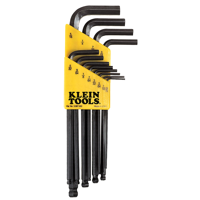 BLK12 Klein Tools, Inc.                                                                    HEX KEY SET HEX W/HOLDER 12PC