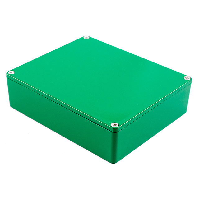 1590XXGR Hammond Manufacturing                                                                    BOX ALUM GREEN 5.72"L X 4.77"W